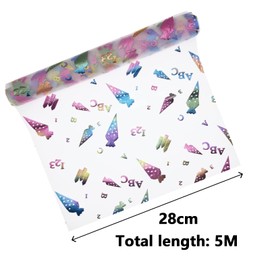 GisWell Tischläufer Tischband für Schuleinführung, Schuleinführung Tischband mit Zuckertüten, Schulanfang Deko, Schuleinführung Tischdeko, Reichhaltige Muster, 28CM*5M