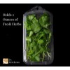 JA Kitchens 2 Ounce Large Herb Clamshell Container - Disposable