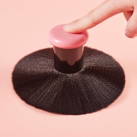 NOVAL Nail Dust Brush Extra Large Dust Brush for Acrylic Nails, Nail Art Dust Powder Remover Brush Manicure Brush Clean Up Tools Nail Art Brush (Black)