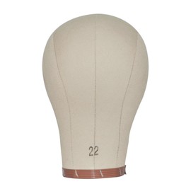 perfeclan Schaufensterpuppenschannin -Kopf -Canvas -Block -Kopfhut -Display mit Montagelöchern Perückenhalter zum Herstellen von Perücken, Friseurladen, 23inch