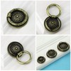Jinyuanchao 6PCS Drop Ring Handles Dresser Ring Pull Brass Oil-Rubbed