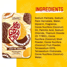 Perfectly Posh - You Go Coco Big Bath Bar - Nourishing Soap with Coconut & Tropical Fragrance - for Moisturizing Bath Time - 7oz