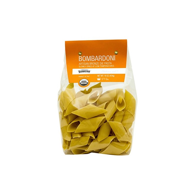 Sanremo Organic Bombardoni Specialty Pasta, (Pack of 12)