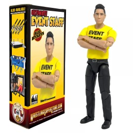 Figures Toy Company Ultimate Event Staff Worker With Deluxe Articulation for WWE Wrestling Figures