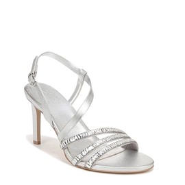 Naturalizer Women's Kimberly Strappy Slingback Dress Sandal, Silver, 7 Wide