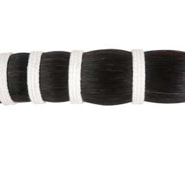 One Pound of Black Single Drawn Horse Hair: 13" to 15"