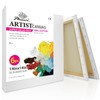 PHOENIX Stretched Canvas for Painting 14x14 Inch/6 Value Pack, 8
