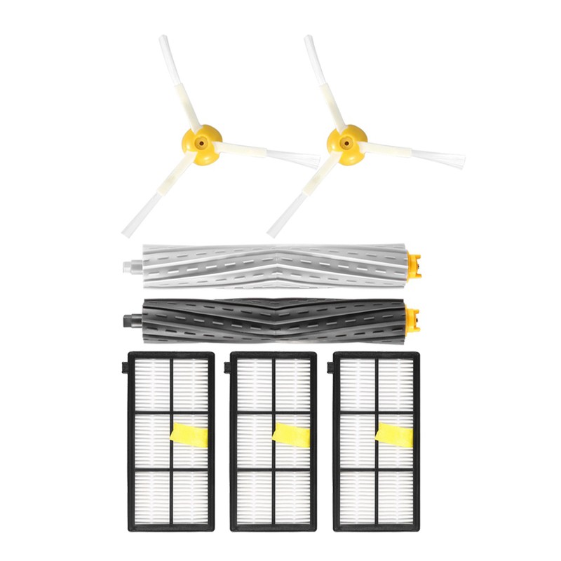 Electric Cleaner Filters Brushes Tools Replacement Kit for Roomba 800/870/880/960/980
