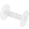 HAKZEON 30 Pack 3.7 Inch White Plastic Empty Spools, Durable
