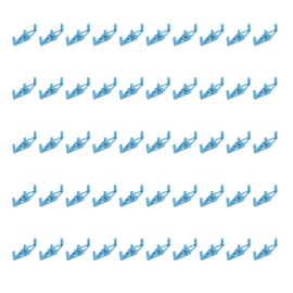 50pcs Low Stress Training Clips 360 Degree Adjustable Reusable Plastic Plant Stem Bender Clips for Gardening Blue