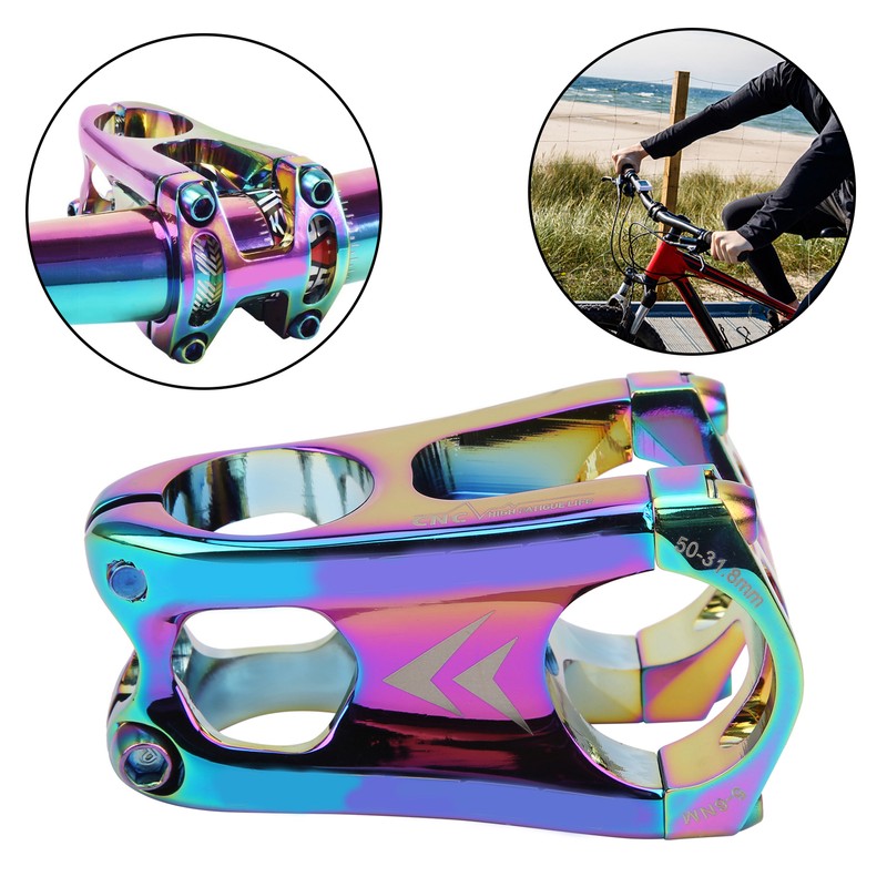 31.8x50MM Mountain Bike Handlebar Short Stem Riser Aluminum Alloy Bicycle