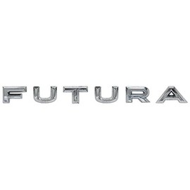 Auto Krafters Compatible/Replacement For Emblem “FUTURA” Letters 6-Piece Chrome Nameplate 1962-63 Falcon Futura Rear Body Panel Trunk (C2DZ-16606-GL)
