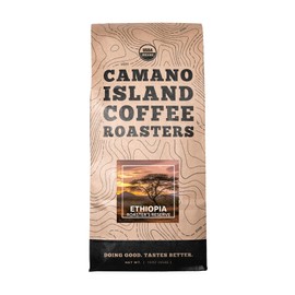 Camano Island Coffee Roasters - Organic Ethiopian Medium Roast Coffee - Fresh Premium USDA Certified Organic, Shade Grown, Fair Trade, and Ethical