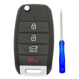 Flip Folding Replacement Key Fob Cover fit for Kia Sorento Optima Sportage Rio Soul Forte Carens Picanto Keyless Entry Key Fob Case Shell