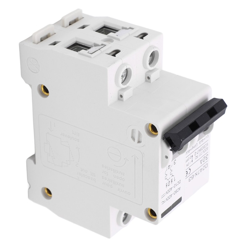2P Miniature Circuit Breaker DIN Rail Mount Disconnect Switch for