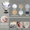 XQIGI Toilet Tank Button Pack of 4,Crystal Toilet Top Push