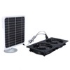 20W Solar Panel Solar Powered Dual Exhaust Fan Kit for
