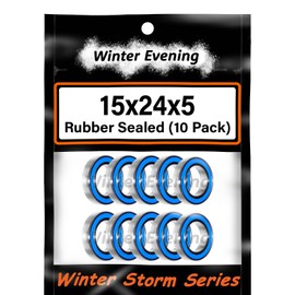 15x24x5mm | 6802-2RS (10 Rubber Sealed Bearings)