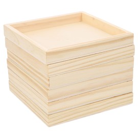CLISPEED 6 Stackable Puzzle Sorting Trays Wooden Puzzle Sorter Puzzle Organiser Puzzle Stacking Bowls Puzzle Accessories for Storing Children's Toys