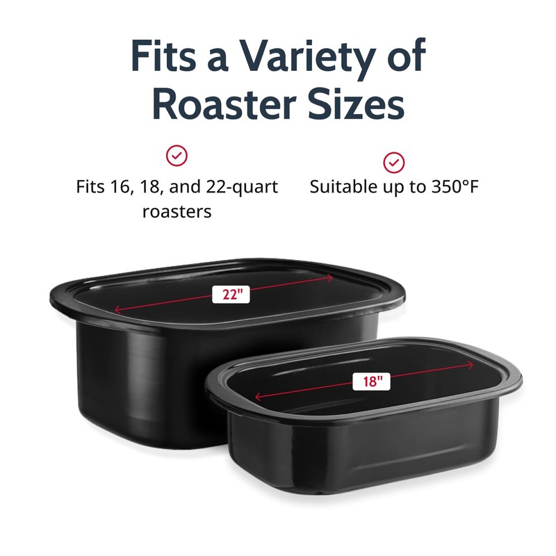 PanSaver Cooking Liners - Disposable Electric Roasting Pan Liners for