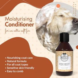Belly - Veganer Hundeshampoo Conditioner für Hunde Shampoo - 250ml - Fellpflege, Hunde Conditioner als Hundeshampoo gegen Geruch, Hundeshampoo langhaar, Dog Shampoo & Puppy Shampoo