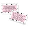Lash Extension Aftercare Cards | 50 Pack | Eyelash Extension