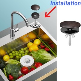 2 Pack Stainless Steel Kitchen Sink Hole Cover Caps for Sink Hole 2 Inch Faucet Hole Cover Kitchen Sink Tap Hole Cover Sink Plate Stopper Cover Blanking Metal Plug