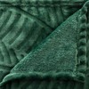 Atmosphera Leaf Relief Bedspread, Green, 125 x 150 cm