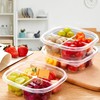 Ausune 25PCS Bento Snack Containers 4 Compartment Snack Box Portion
