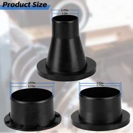 Osyyhe 4-Inch Magnetic Dust Collection Quick Connect Kit, Industrial Grade N52 Magnets, Dust-Tight Seal with Double Rubber Gasket, Compatible with Shop Vac, Woodworking Machinery & Dust Collectors