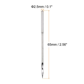 HARFINGTON 10pcs Leather Canvas Sewing Awl Needles Round Hole, Hand Sewing Stitching Awl Replacement Needles Tool for Leather Crafting, Shoe Repairing, Heavy Fabrics