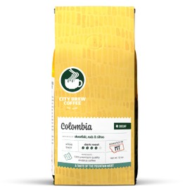 City Brew Colombia Decaf - Dark Roast Whole Bean Coffee - 12 oz
