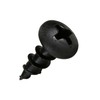Rok Hardware #8 x 1/2" Coarse Deep Thread Pan Head Screws Black Phosphate Wood MDF 100 Pack