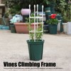 2 Sets Vines Climbing Support Balcony Outdoor Steel Pipe Plant