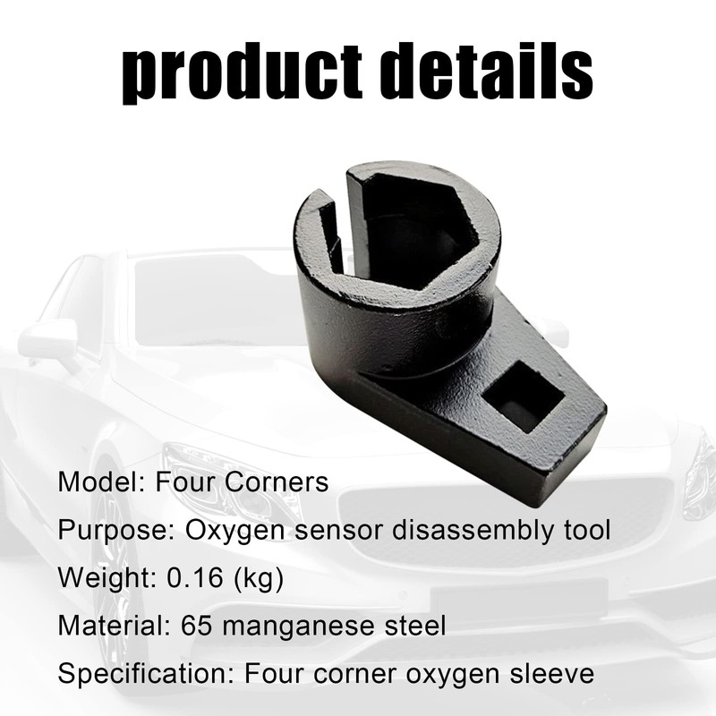 Jawmoy 1 PC Oxygen Sensor Removal Tool, Oxygenated Induction Sleeves,