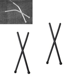 2Pairs Eyeglass End Tips Silicone Ear Sock Pieces Tube Sleeve Eyewear Glasses Tip Retainers Ear Sock Sleeve Comfortable Replacement Tips for Thin Metal Glasses Legs