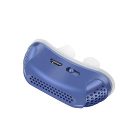 Electric Anti Snoring Device, Snoring Solution for Men and Women, Twin Turbine with 6 Adjustable Wind Speeds, Compact and Portable Electric Snore Stopper, Suitable for All Nose and Face Shapes