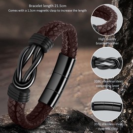 BOCHOI Graduation Bracelet Gifts for Him Boy Men, Class of 2024 Elementary Middle High School College Graduate Bracelet Graduation Senior Gifts for Teenage Teen Boys Birthday Gifts