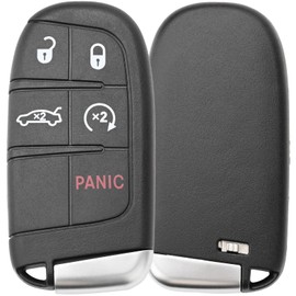 Sianxaido 56046777 Key Fob Shell Case Compatible with 300 Charger 2011-2018 Challenger 2015-2018 Dart 2013-2016 2PCS
