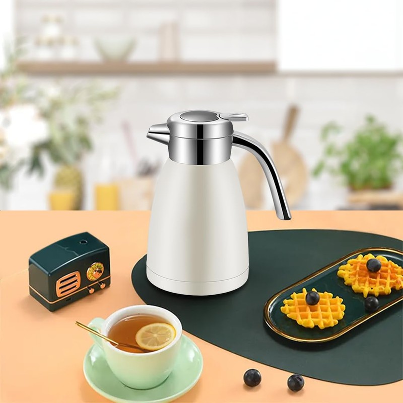 SOGA 1.2L Stainless Steel Water Bottle Insulated Vacuum Flask Coffee