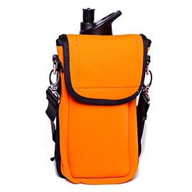 Kanga Pro Hiker - Water Bottle, Cell Phone Holder w/Adjustable Crossbody Shoulder Strap (Orange)
