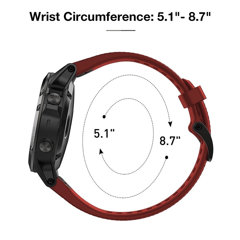 Watch Strap for Garmin Fenix 5/5 Plus,Replacement Wristband Compatible with