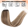 Micro Loop Hair 0.5g/s 100s Straight Human Hair Extensions Easy