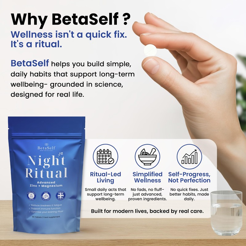 Magnesium and Zinc Supplement – Night Ritual by BetaSelf |