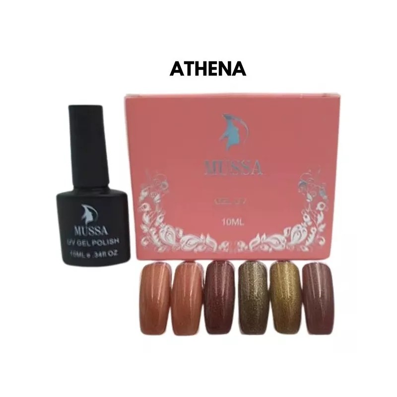 Mussa Set Esmaltes Semi Permanentes Marca Mussa Caja Con 6