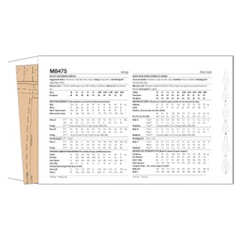 McCall's M8475BB Women's Evening Gown Dresses Sewing Pattern Packet, Design Code M8475, Sizes 20W-22W-24W-26W-28W