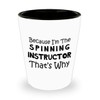 Art by Chelsydale Im the Spinning Instructor Shot Glass Tequila