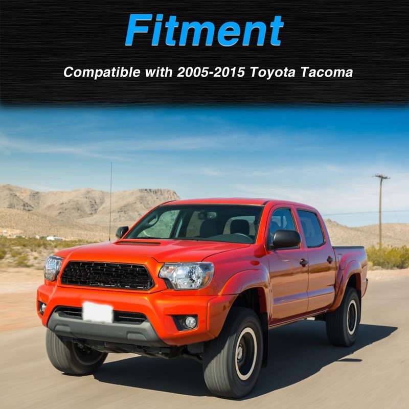 FUSCH Antenna Ornament Bezel & Nut Compatible with Toyota Tacoma