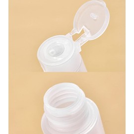 3Pcs 200ml/6.8oz Empty Refillable Clear Plastic Soft Tube Squeeze Bottle With Flip Cap Travel Bottle Makeup Cosmetic Toiletries Packing Storage Containers for Shampoo Shower Gel Toner Lotion