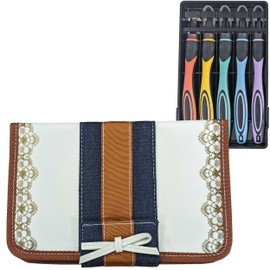 Chisel Set, Denim Line, 2-Way GRIP Chisel, Safety Guard Included, Yoshiharu Cutlery, Elementary School (Right-Handed)